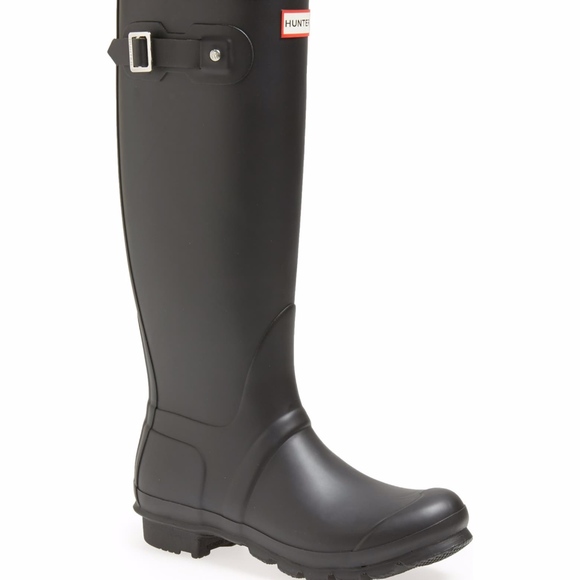 Hunter Rain Boots - black - size 9 - Picture 1 of 3